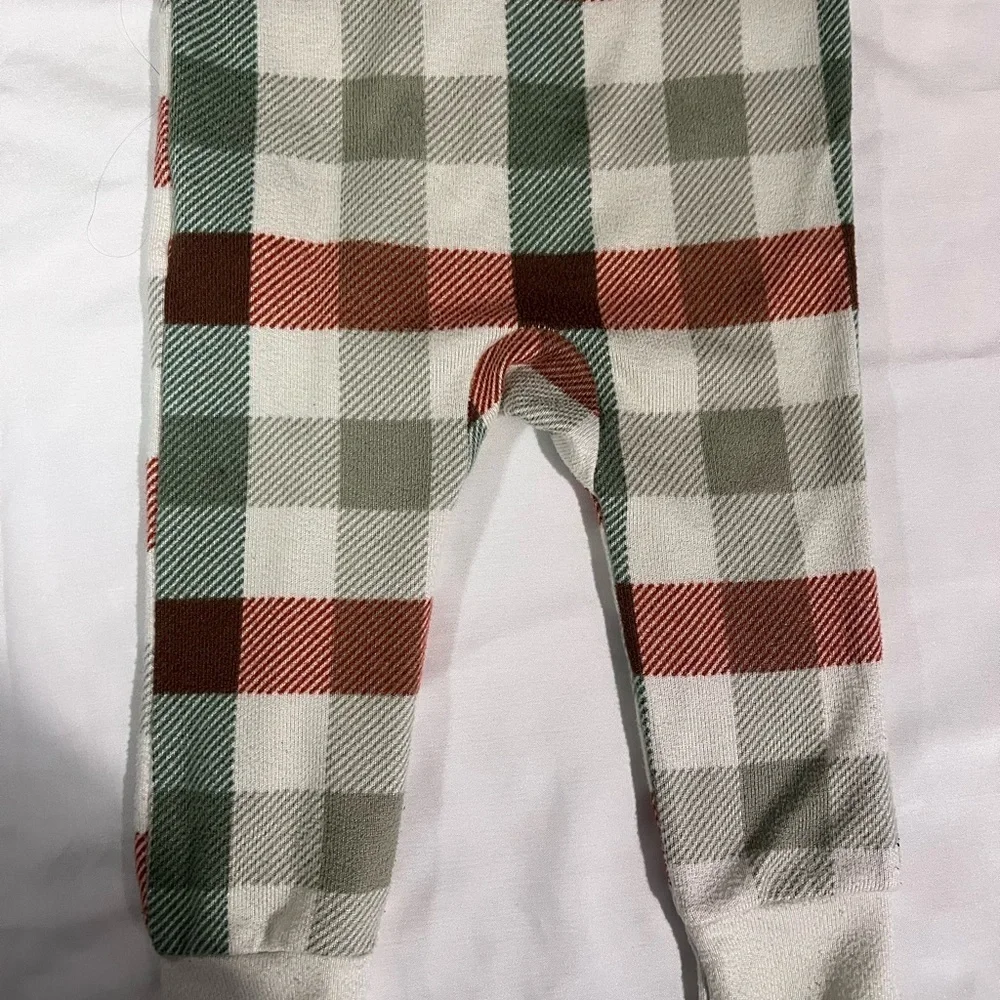 Modern Moments Super Soft Plaid Toddler One Piece Zip Up Pajama in Size 2T